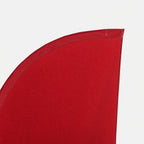 Nahaufnahme der oberen Ecke der Straight-Beachflag: gewebtes Polyester und ein sauber genähter Saum